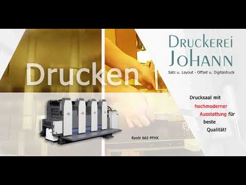 Der erste Werbefilm der Druckerei Johann aus dem Jahre 1999